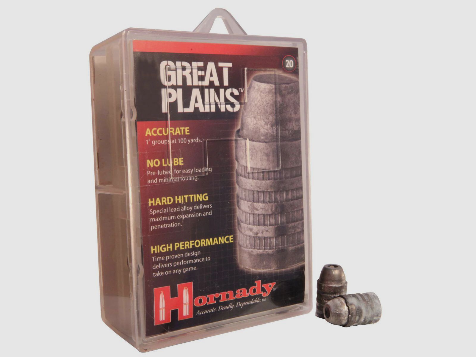 Hornady Sabot .50/.512 met .45 385GR Hollow Base Voorladerkogels 20 Stuks