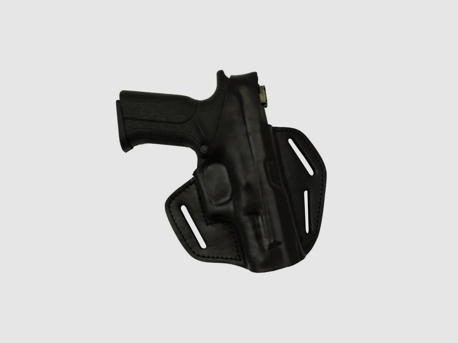 Lederholster mit verschiedener Trageweise