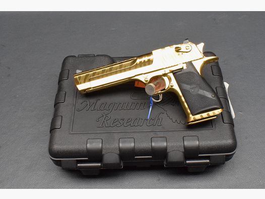 Magnum Research Desert Eagle, Gold Tiger Stripes, Kaliber 357Mag, Neuware