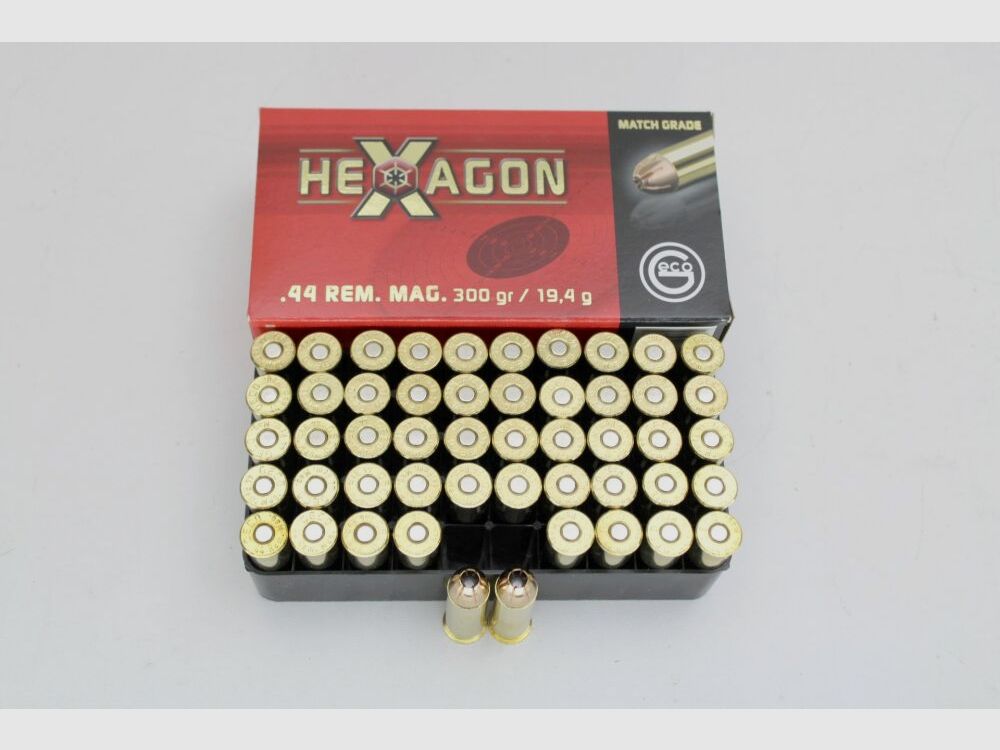Geco .44 Mag HEXAGON 300gr. 19.4 grams - .44 Rem Magnum