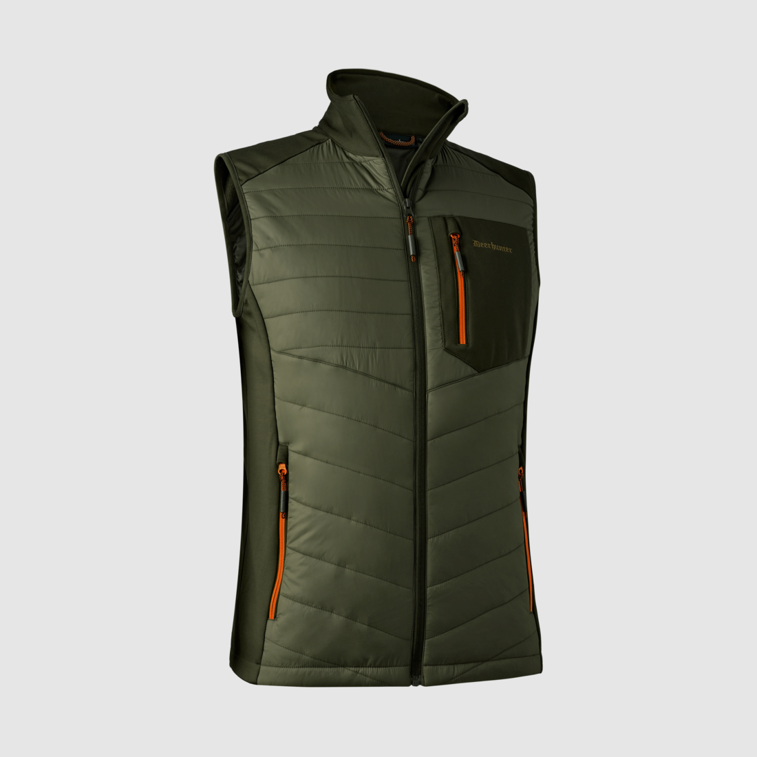 Chamois wattierte Weste - Forest Green – Größe: L