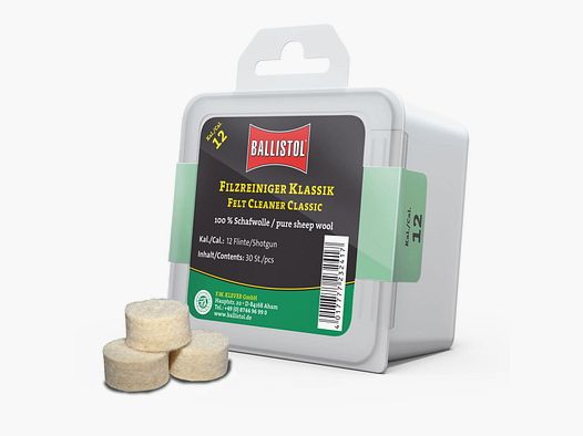 Limpiador de Fieltro Ballistol Escopeta Clásica - 30 uds.