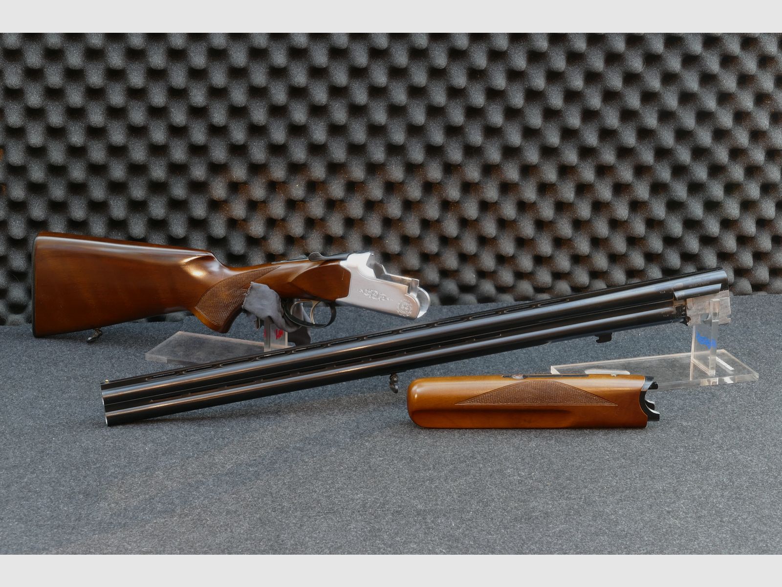 Luger – escopeta de doble cañón, cal. 12/70, perdigones de acero hasta 3,25 mm