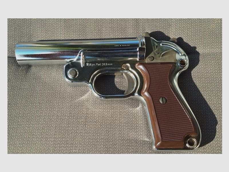 Pistol flare Geco / Diana chromée en état neuf, jamais tirée !