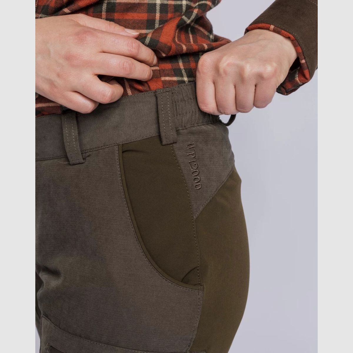 PINEWOOD Caribou Hunt Extrem Damenhose Suede Brown/ Dark Olive