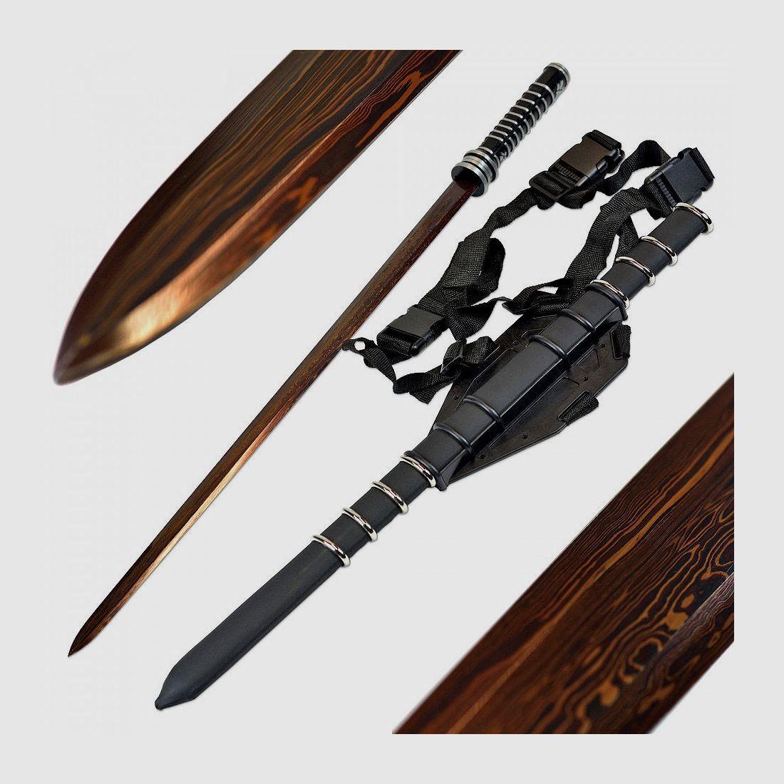 Blade Schwert mit Scheide - Blutdamast Edition