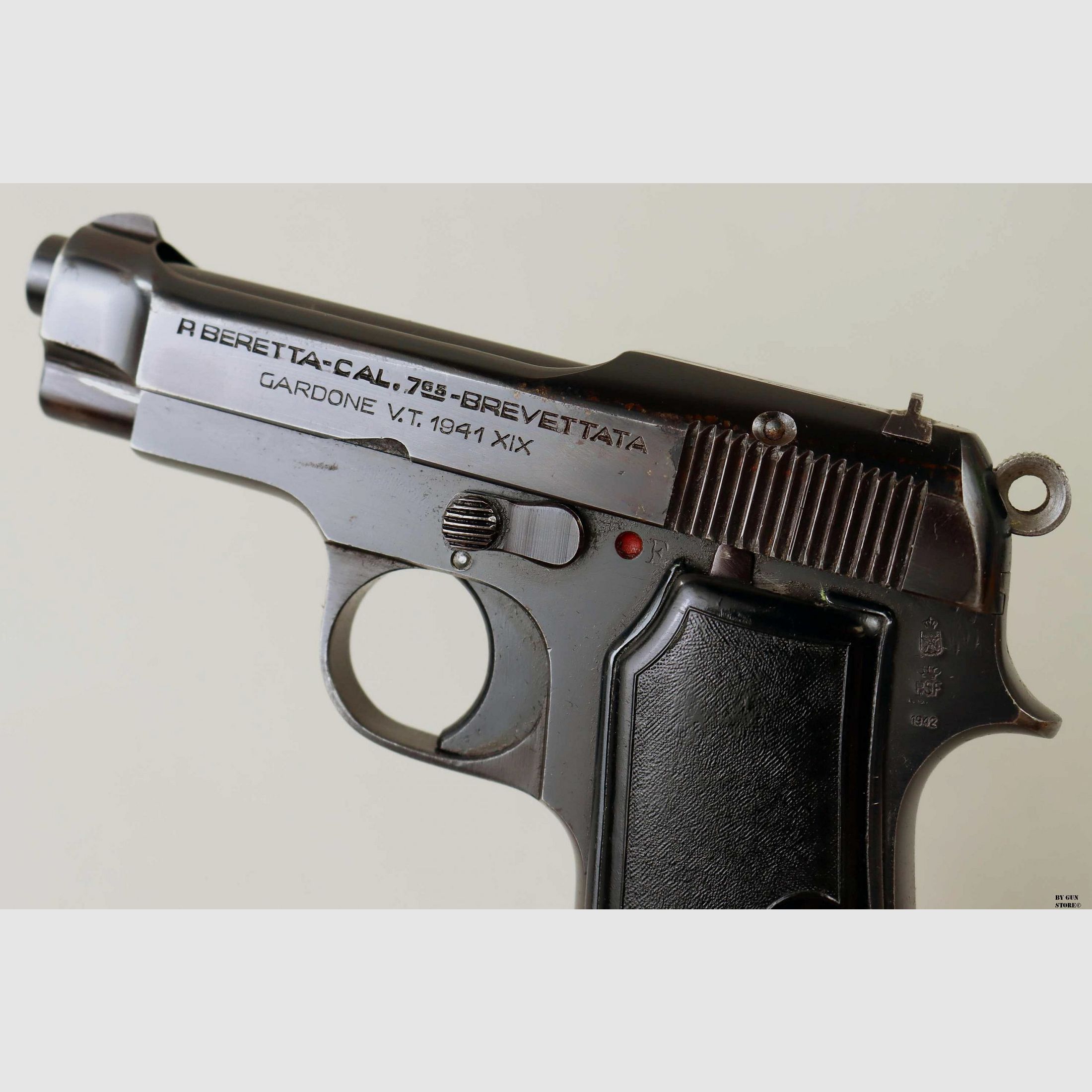 Pistola Beretta mod. 35 cal. 7,65 mm matr. 483293, immagine 6 di 8