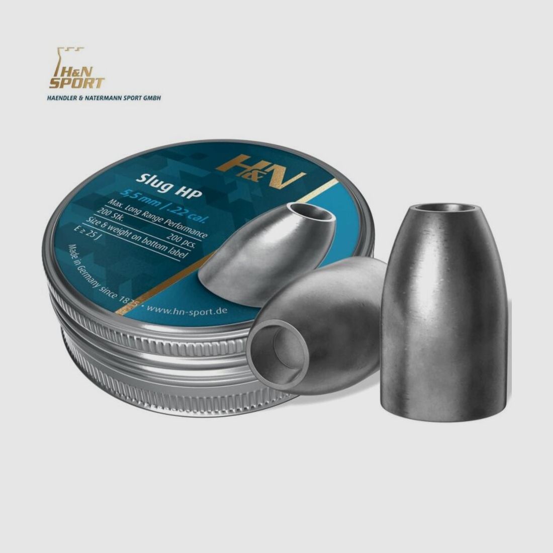 Diabolo H & N SLUG HP 5,51 mm (.217) 200 unités 21 gr