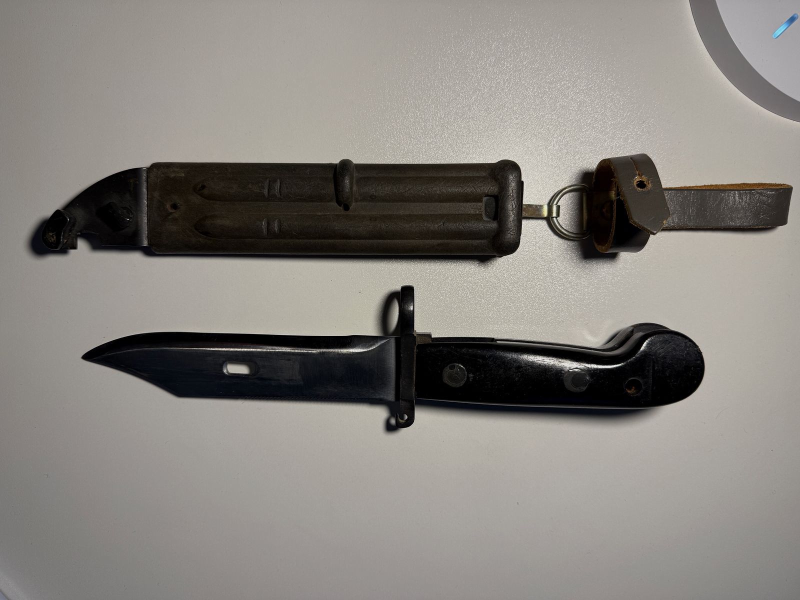 Baïonnette DDR / NVA AK 47, couteau de combat pour Kalachnikov