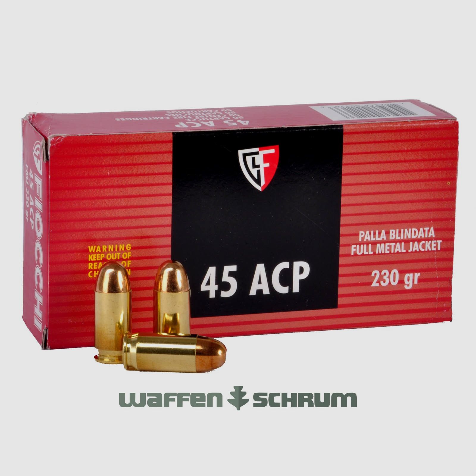 Fiocchi Vollmantel 14,91g - 230gr. .45Auto