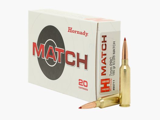 Hornady 7mm PRC 180GR ELD Match 20 cartuchos