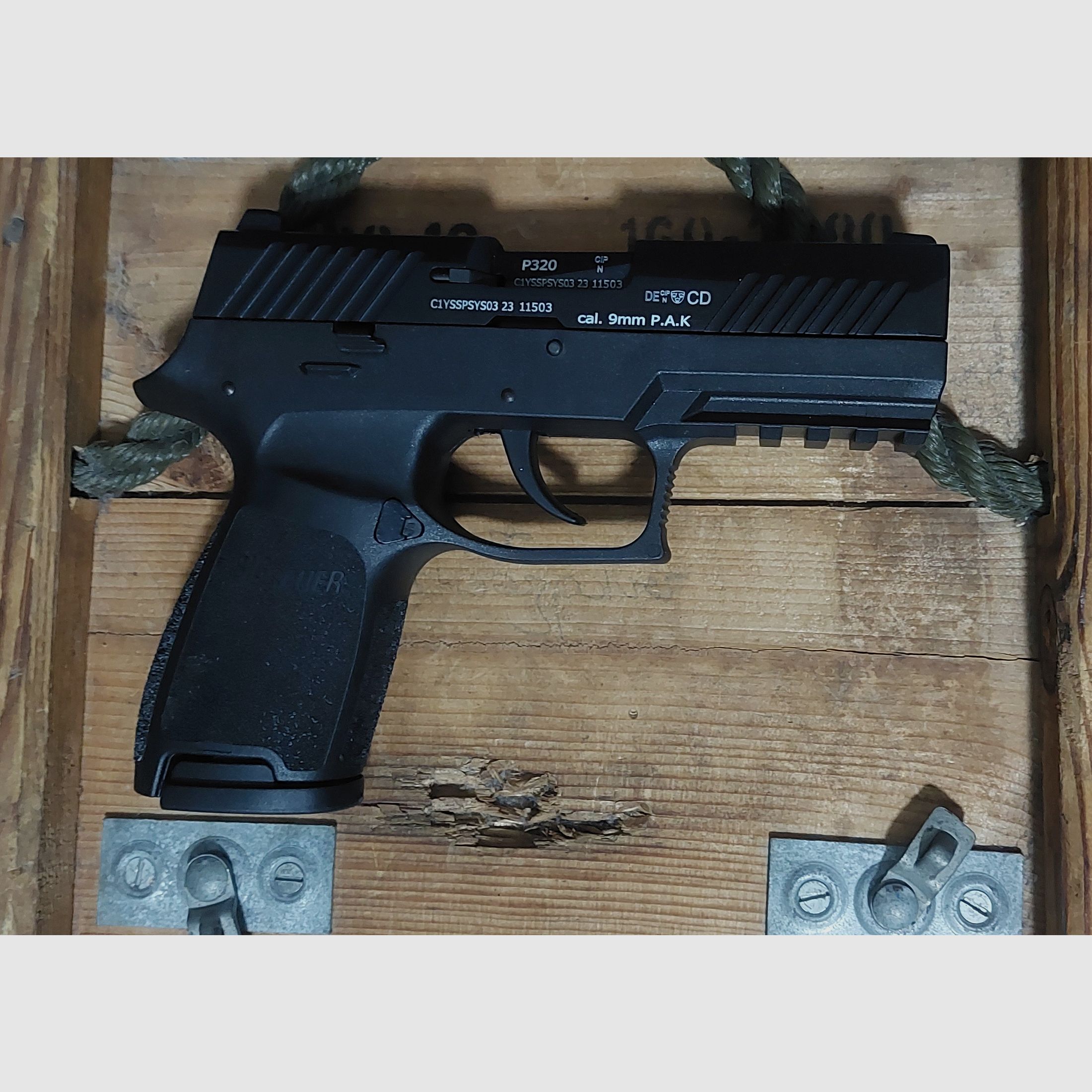 SigSauer P320 9 mm P.A.K (PTB 1038)