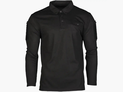 Mil-Tec Mil-Tec Polo Shirt Tactical Quickdry 1/1 Arm - Noir / S Hommes