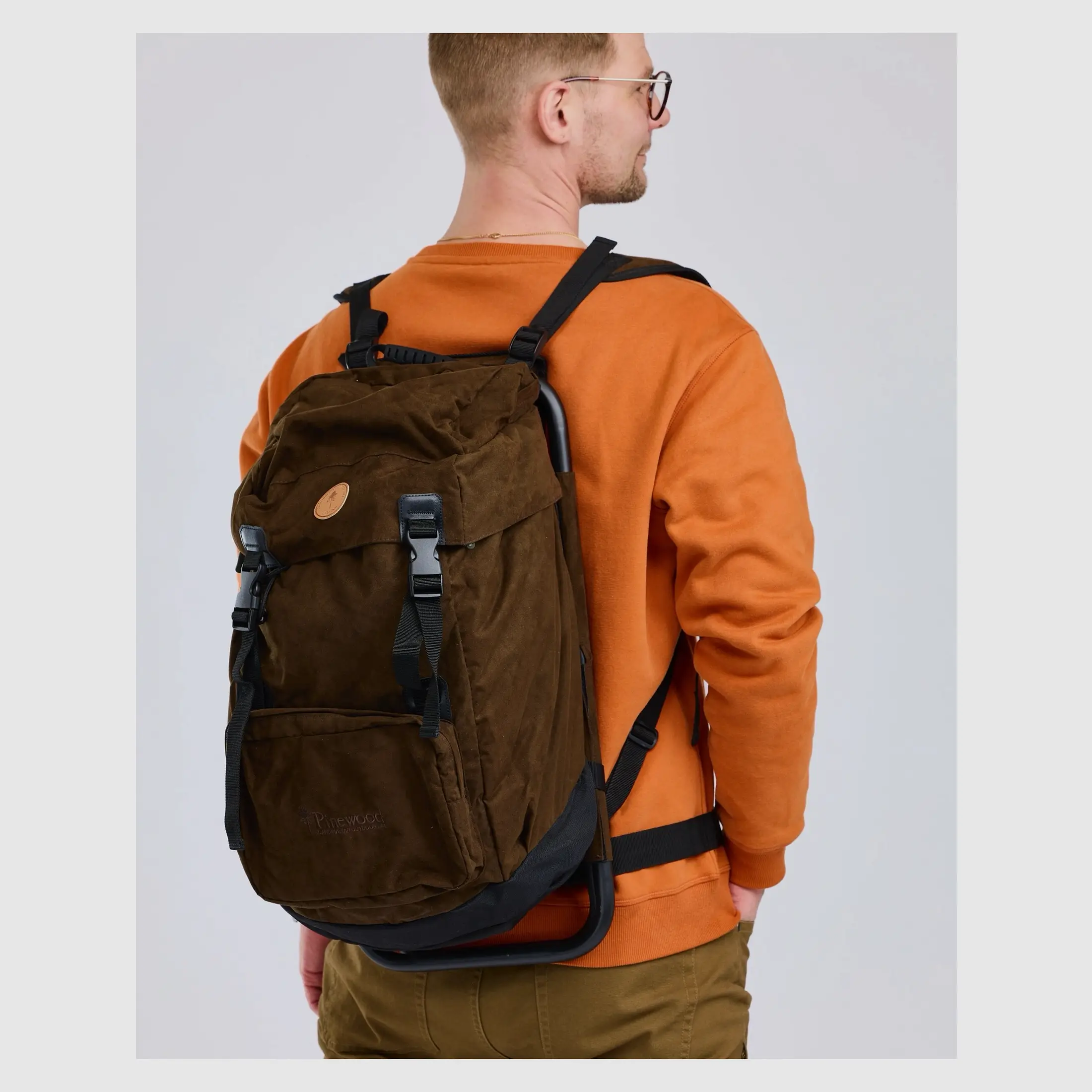 Pinewood Jagdstuhl-Rucksack, 35 Liter, braunes Wildleder, Bild 3 von 4