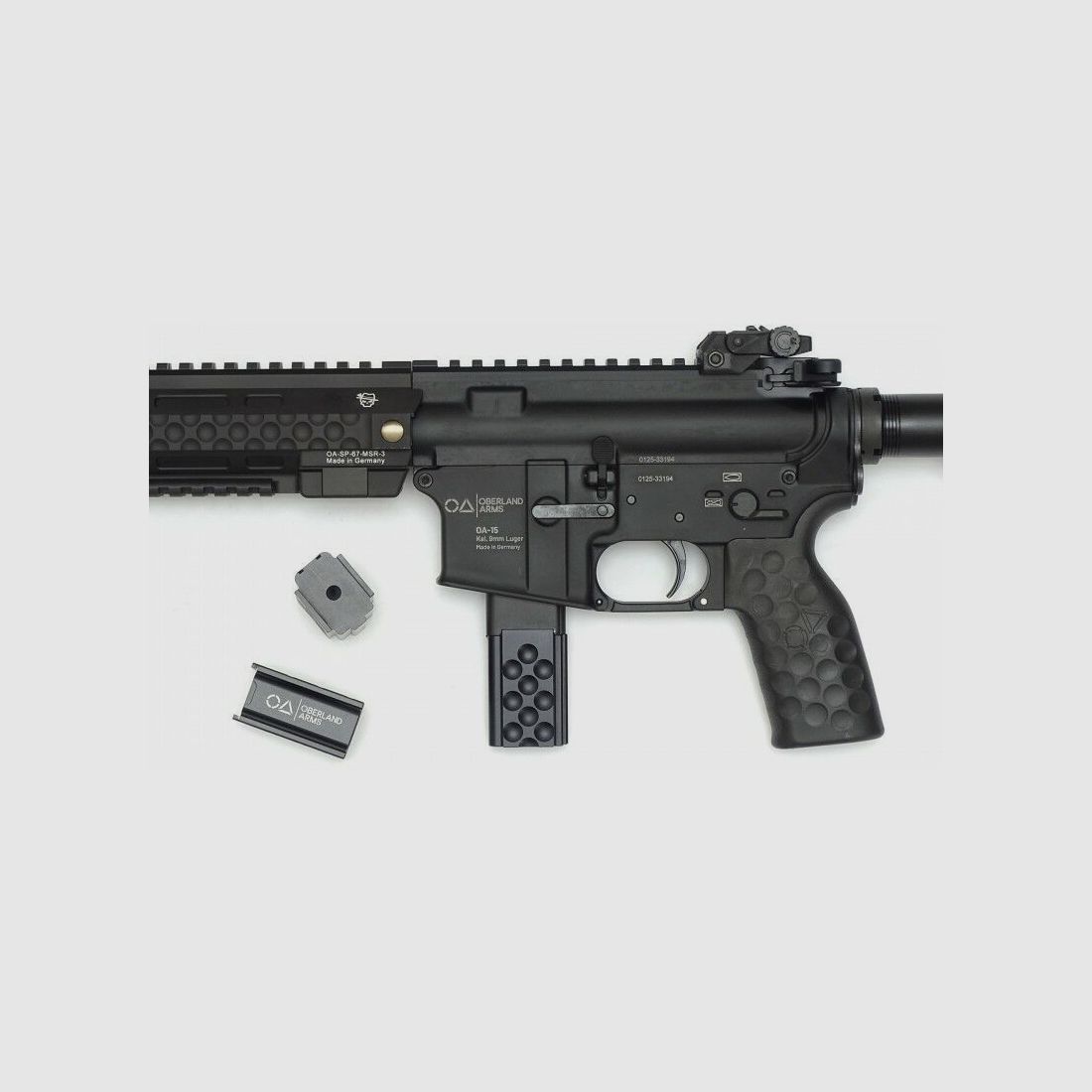 Oberland OA-15 PR M9 SHORT, 12" Heavy Barrel, OA MSR Handguard 9,5", beids. Sicherung, OA M4-Schaft, BUIS