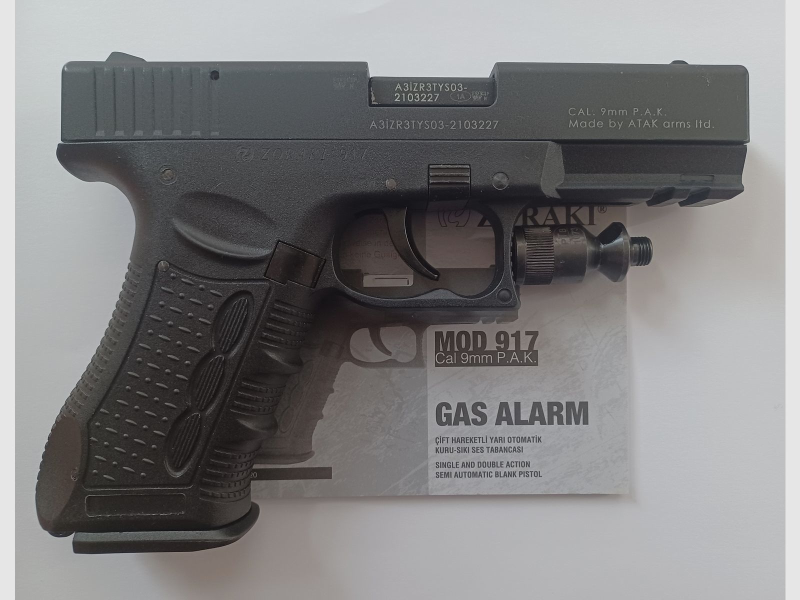 Zoraki 917 schwarz cal. 9mm P.A.K.