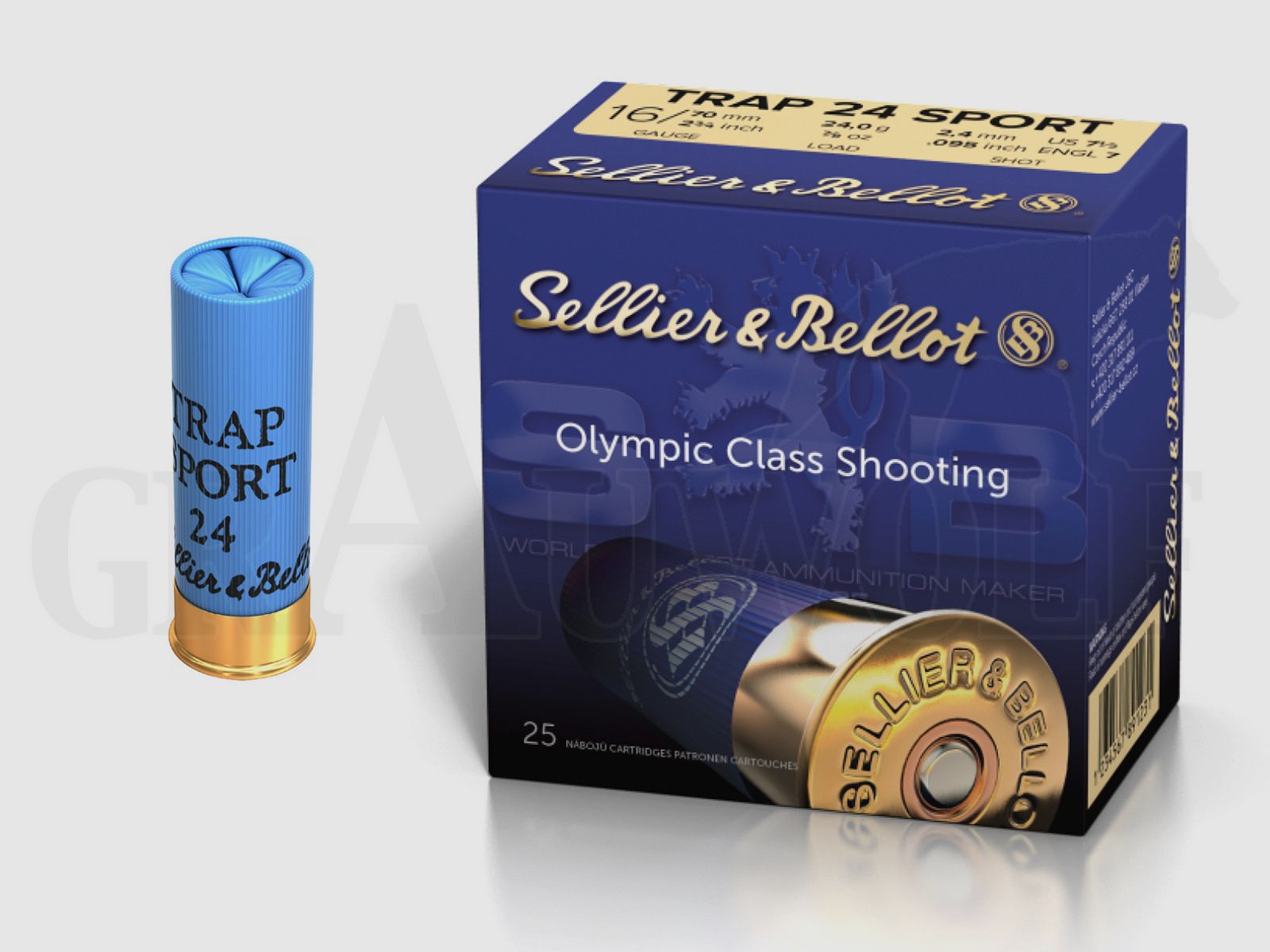 16/70 2,4 mm 24 g Sellier & Bellot Sport Trap Patronen 25 Stück