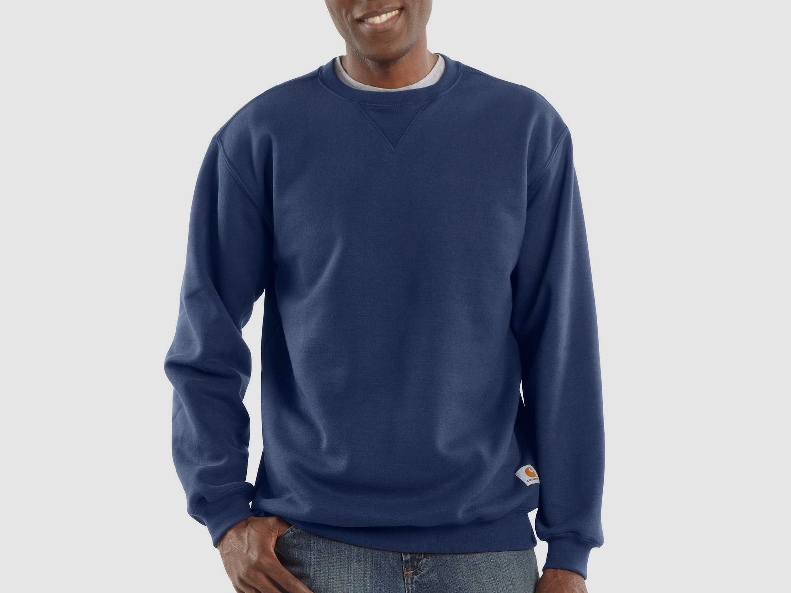Carhartt Midweight Crewneck Sweatshirt Mens New Navy L