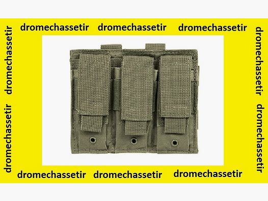 Dreifach-Magazinhalter (dunkelgrau) mit Molle-Befestigung