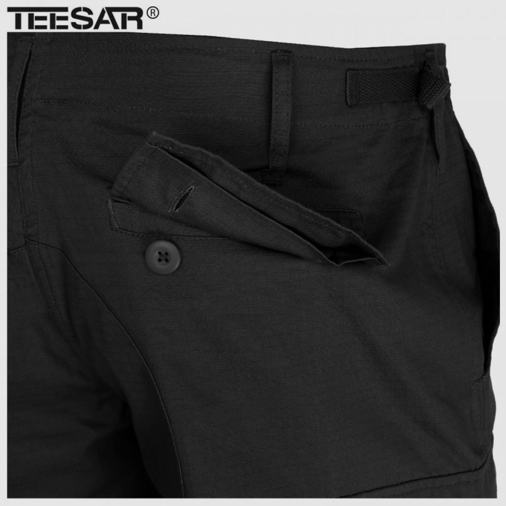 Mil-Tec BDU Slim-Fit-Hose r/s Schwarz, Bild 2 von 11
