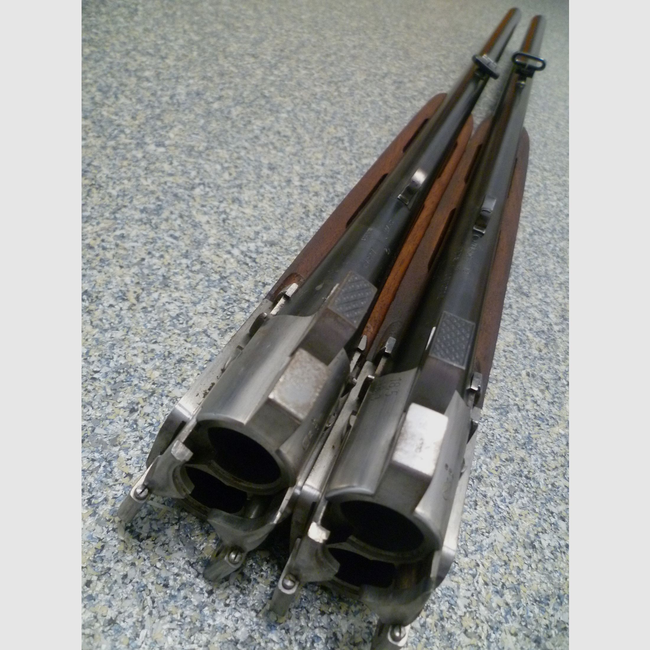 Bockbüchsflinte met 2 BDF-uitwisselingslopen Merkel/Bühag/Adamy 8x57IRS & 12/70 en 12/70