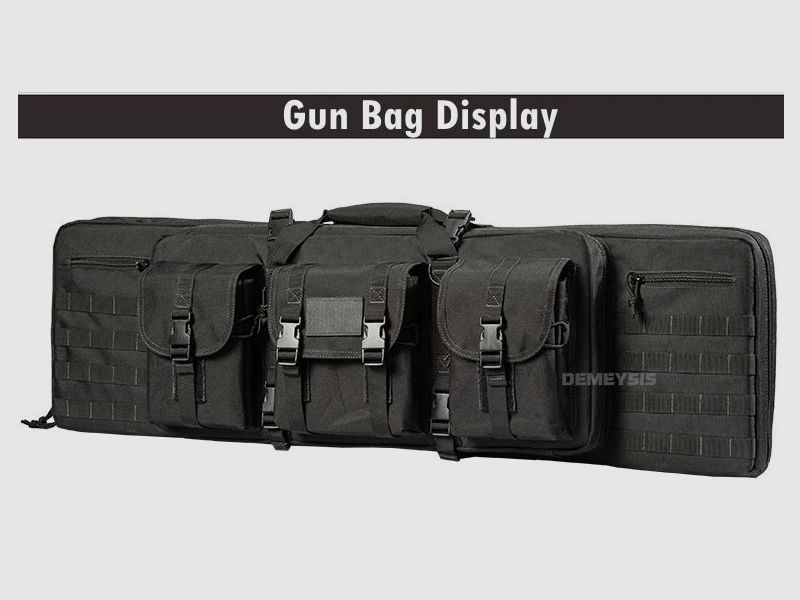 Tactical MOLLE gun bag for 2 rifles – 600D Oxford – backpack & bag – 95 cm / 116 cm – airsoft, hunting, shooting sports