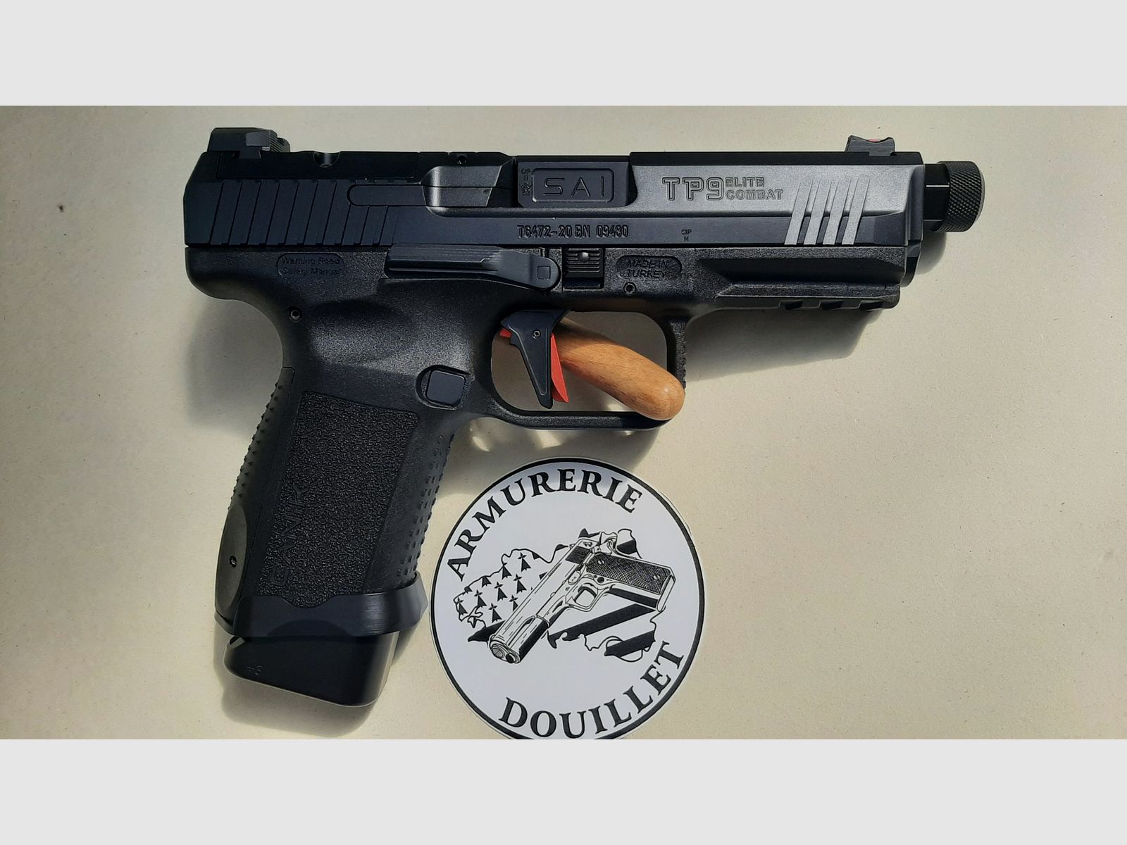 PISTOLE Canik TP-9 ELITE COMBAT SCHWARZ Gewinde 9X19, Bild 7 von 7