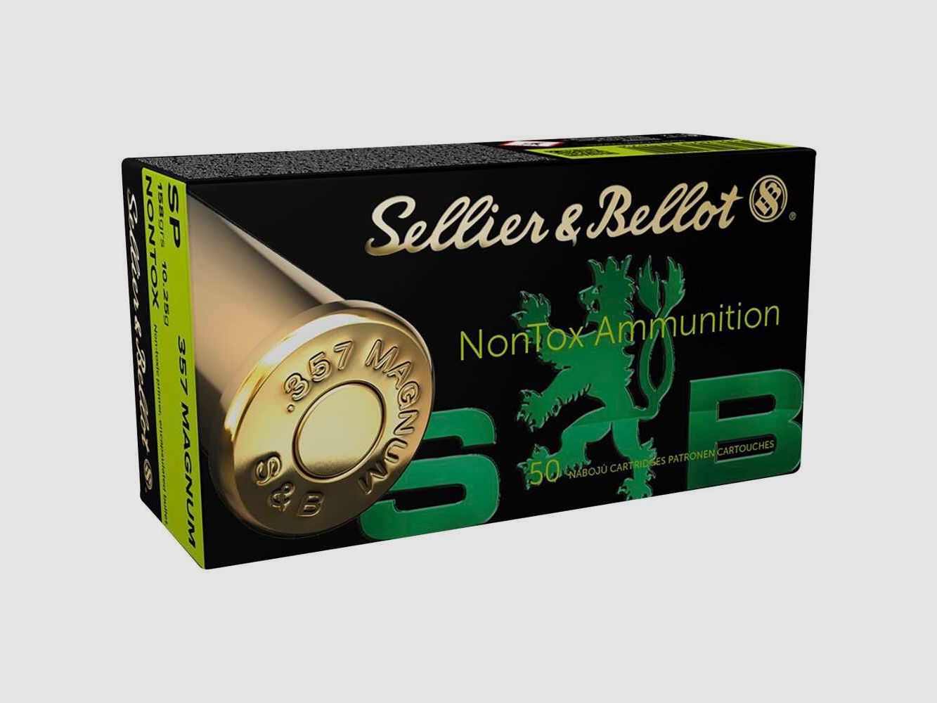 .357 Mag. Teilmantel NonTox 10,2g/158grs. Sellier & Bellot