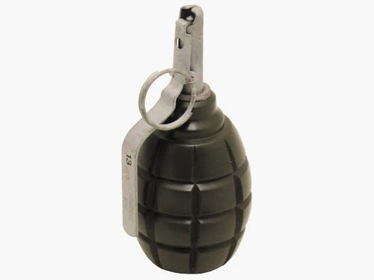 Grenade, "F 1", olive, wood, decoration