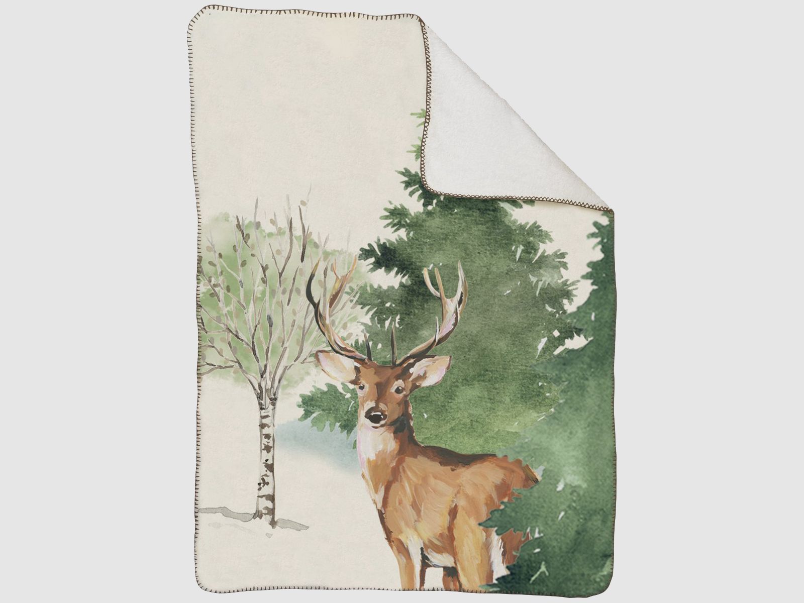 Wohndecke Deer Grove mit Hirsch