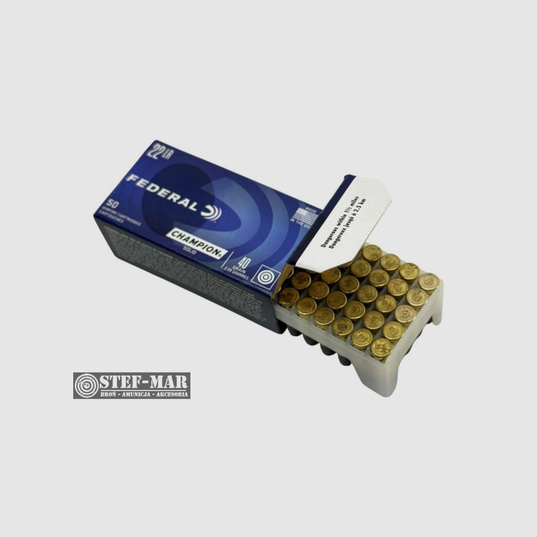 Federal Champion .22 Long Rifle, palla piena (50 pz.) [B10-2], immagine 3 di 4