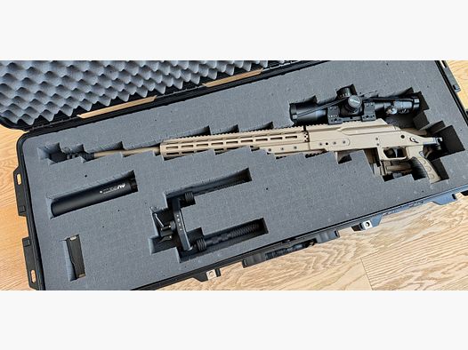 Ekskluzywne kompletny zestaw – Steyr SSG M1 w .338 Lapua Mag. z wymienną lufą 6.5 Creedmoor i akcesoriami premium
