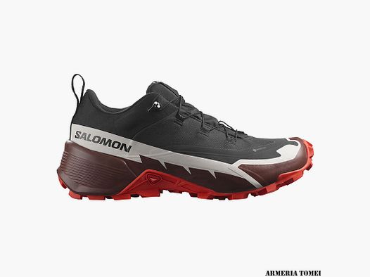 SALOMON – HERREN – CROSS HIKE 2 GTX Schwarz / Bitter Schokolade / Feuriges Rot