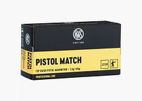 RWS .22lfb Pistol Match 2,6g - 50 stuks.