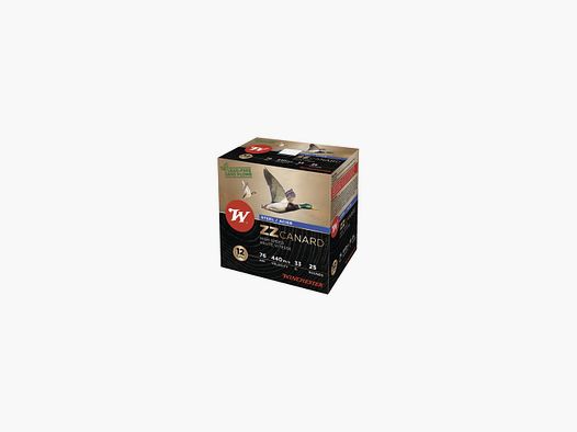 BTE 25 CART. ACIER WINCHESTER ZZ CANARD CAL. 12 / 76 MM N° 5 33G À JUPE ACIER