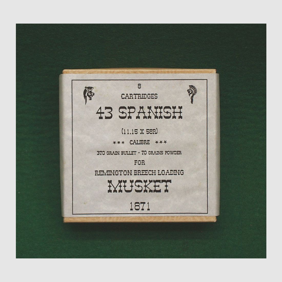 Replika boîtes de cartouches .43 espagnol