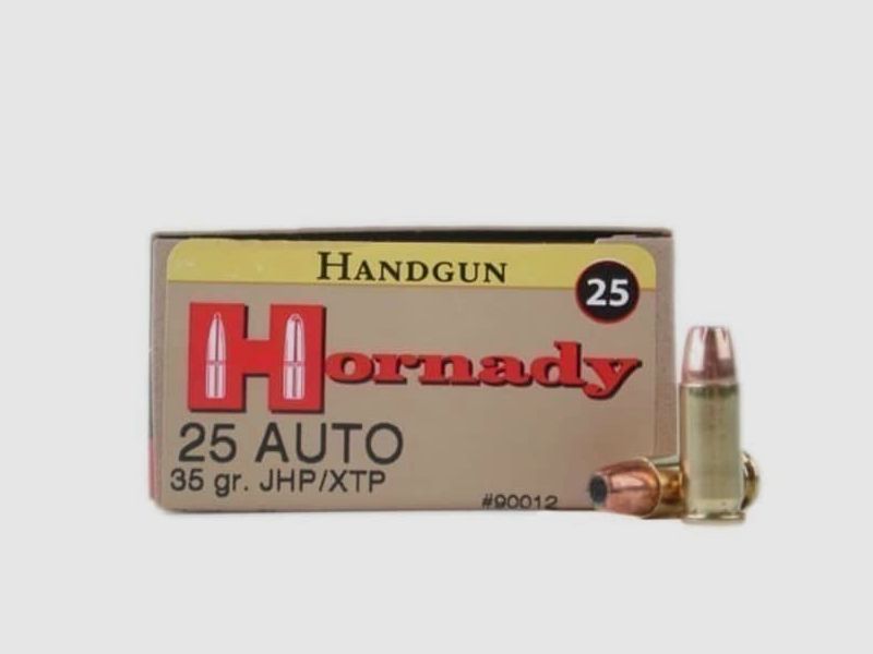 Hornady Custom .25 ACP 35GR XTP 25 Patronen