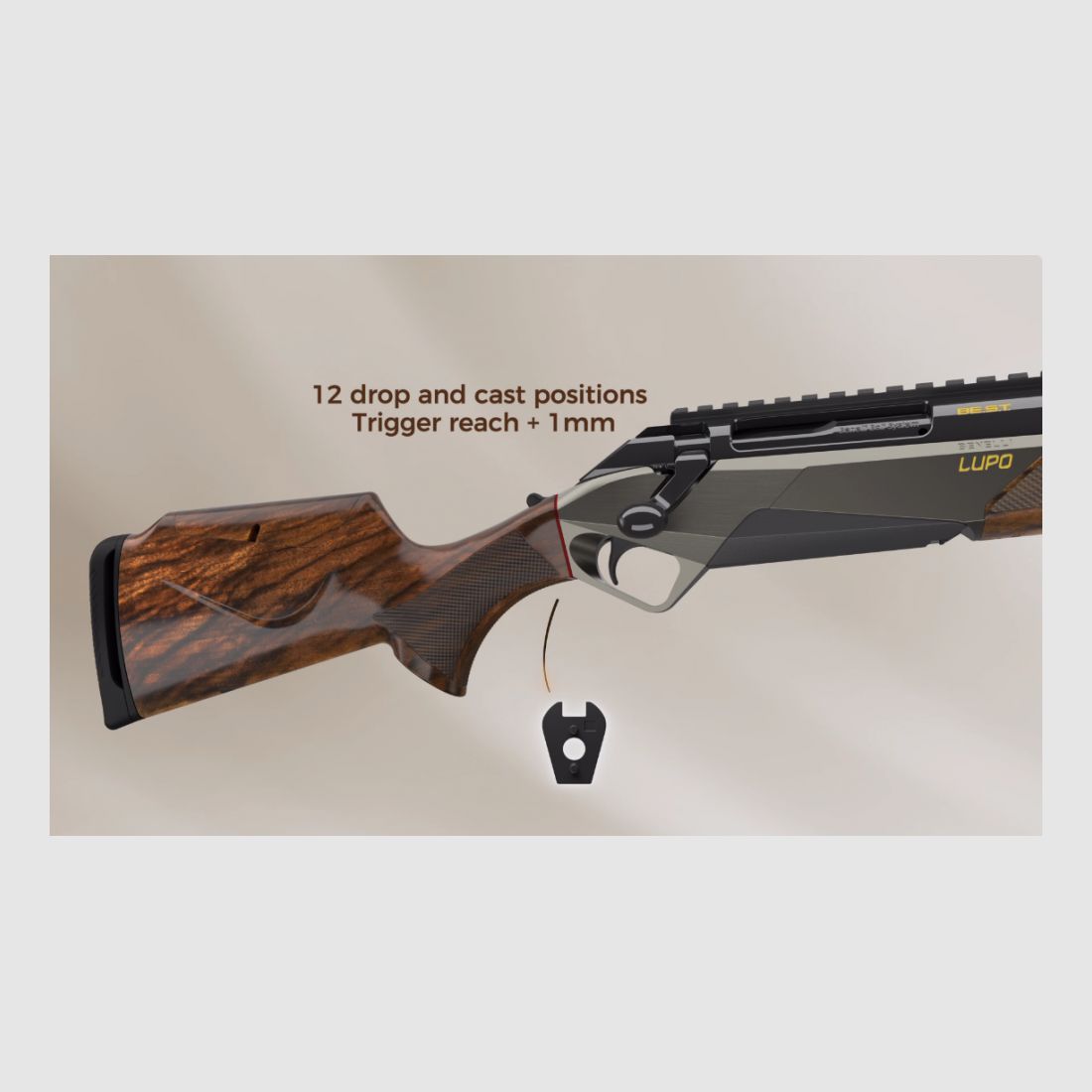 BÜCHSE BENELLI LUPO WOOD LUXE KAL. 308WIN NEU, Bild 5 von 7