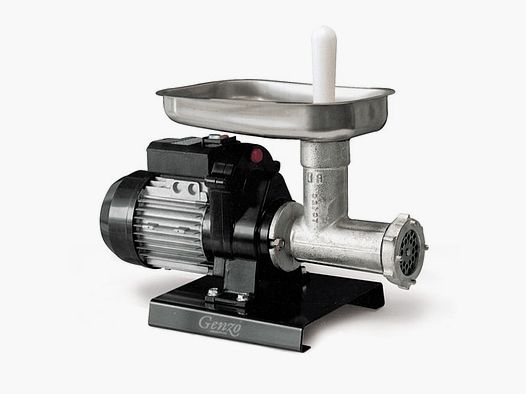 Genzo Stalowy Młynek do Mięsa TC12 RV z Lejkami do Kiełbas, 600W | 90-100 kg/h