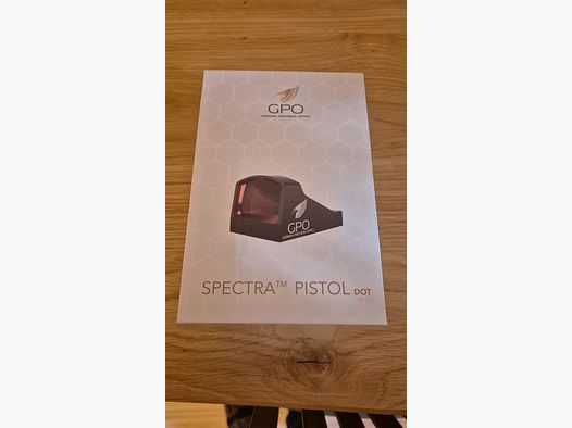GPO (German Precision Optics) SPECTRA Pistol Dot red dot sight new & unused in original packaging