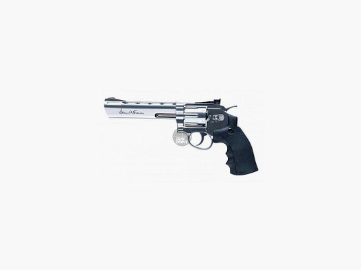 Softair - Revolver - DAN WESSON 6" CO2 NBB silber - ab 18, ber 0,5 Joule