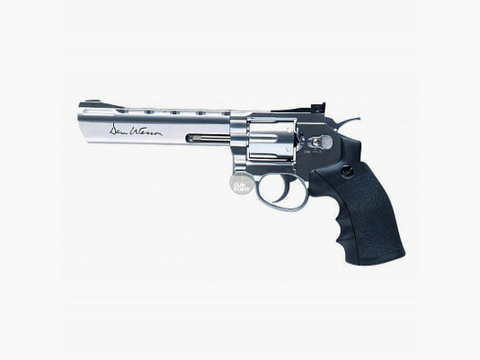 Softair - Revolver - DAN WESSON 6" CO2 NBB silber - ab 18, ber 0,5 Joule