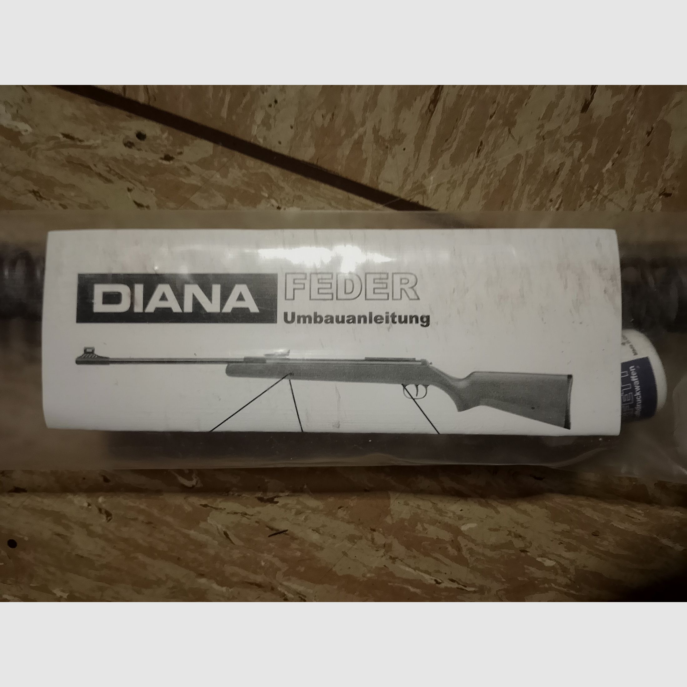 16 J Exportfeder für DIANA K98 Mod. 31/ 34/ 460/ 430L/ 470th neu Feder Unterhebelspanner Kipplauf Luftgewehr 