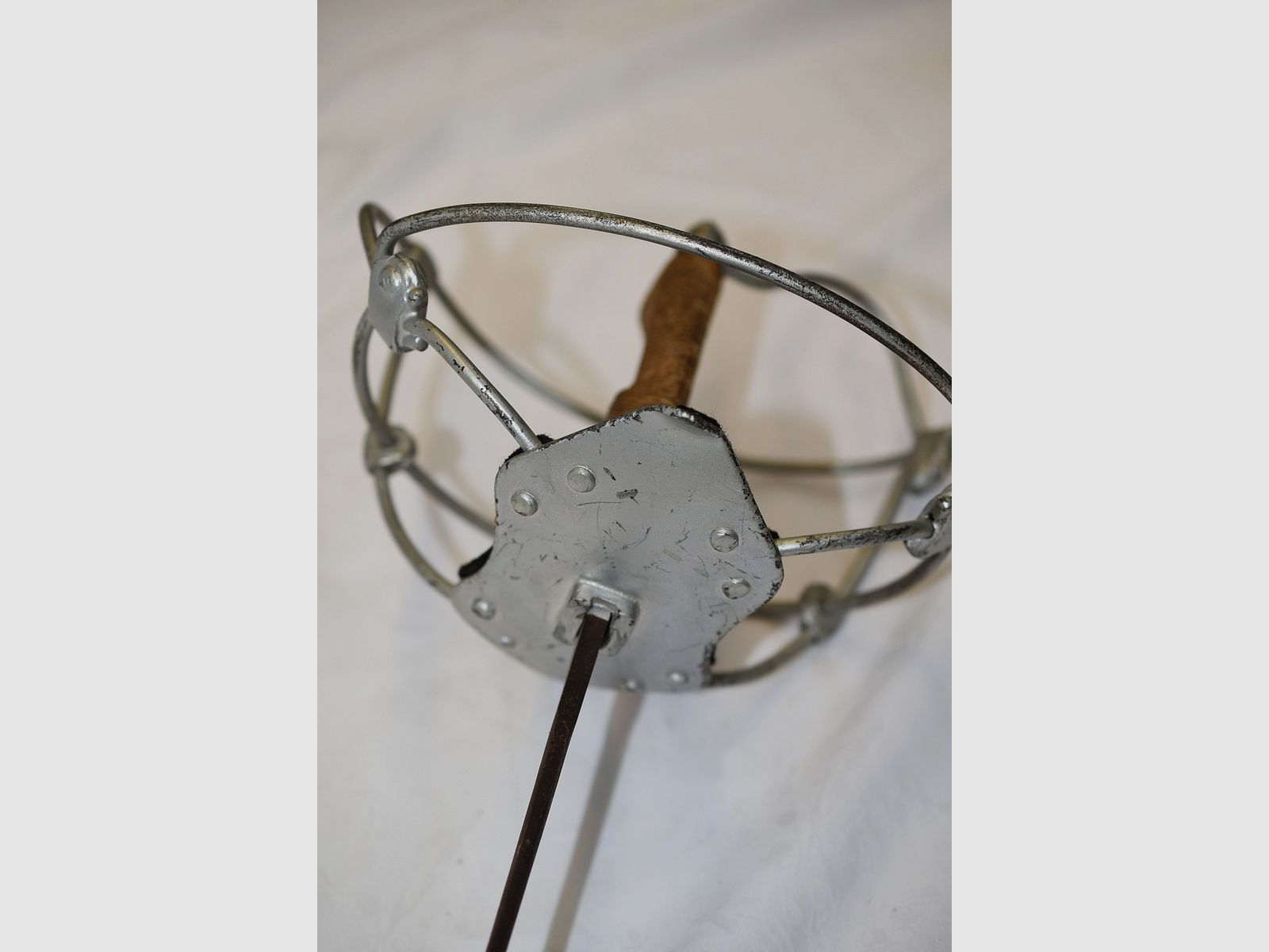 Racchetta da pallone, racchetta da tamburo, scherma, lunghezza totale 104 cm