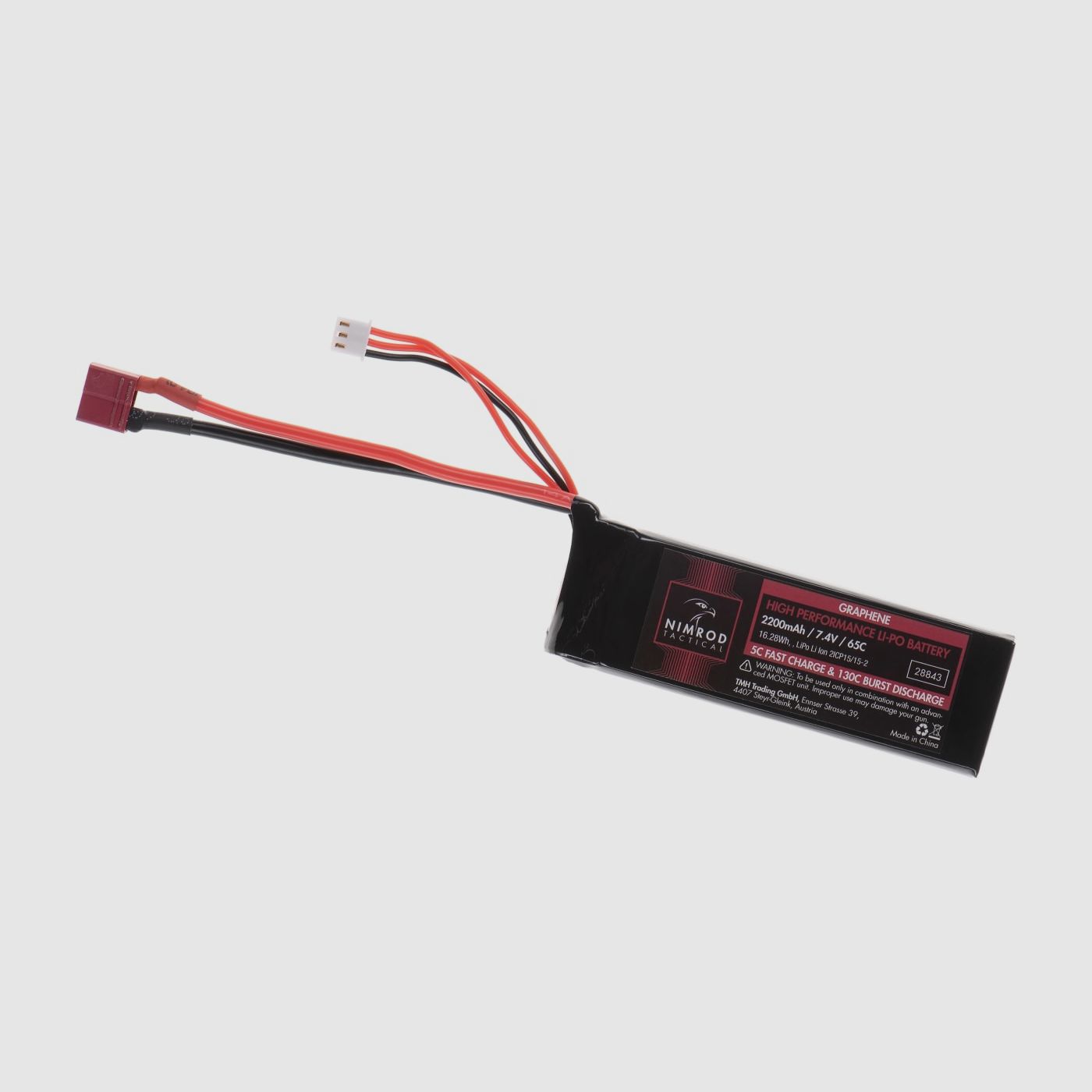 Lipo 7.4V 2200mAh 65C Graphene T-Plug | Nimrod