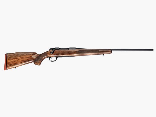 SAKO 90 HUNTER 8x57 IS, Lauflänge 20", Drall 9,5", Rückstecher, 5 Schuss, geölter Holzschaft mit bayer. Backe, ohne Visierung, MG M15x1