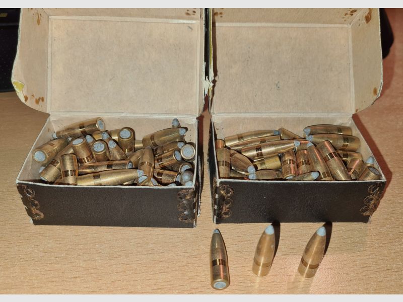 100 Stück orig. NOSLER Partition Geschosse .30 CAL, 165 grs