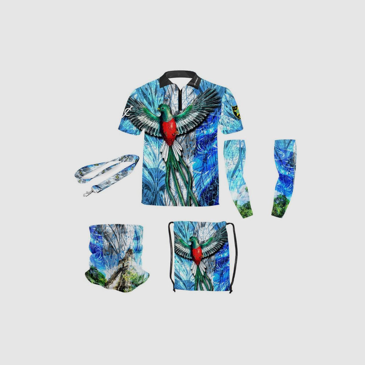 DED Sportswear Set IPSC Guatemala Theme, size: 6XL, Custom Name: No Name, image 1 of 3