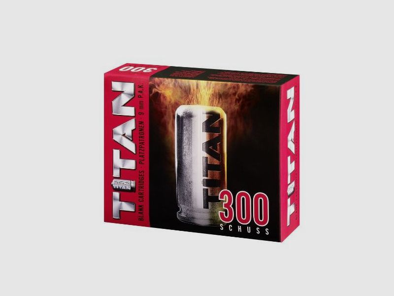 TITAN PLATZPATRONEN - 9MM P.A.K. - 300 PATRONEN