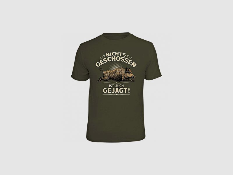 Rahmenlos Herren T-Shirt "Nichts geschossen ist auch gejagt!"